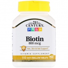 21st Century Biotin 800 mcg  110 