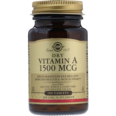  Solgar Vitamin A 1500  100 