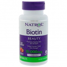 Витамины NATROL Biotin 10 000 мг 60 таблеток
