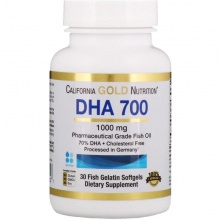 Антиоксидант California Gold Nutrition DHA 700 30 капсул