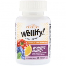 Витамины 21st Century Wellify! Women's Energy 65 таблеток