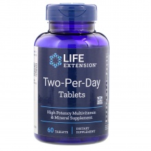 Витамины Life Extension Дважды в день 60 таблеток