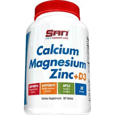  SAN Calcium Magnesium Zinc+D3 90 