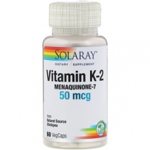  Solaray Vitamin K2 Menaquinone-7  50 mcg 60 