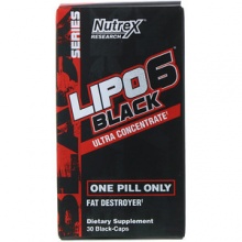 Жиросжигатель Nutrex Lipo 6 black ultra concetrate 30 капсул