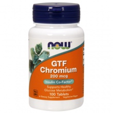 Витамины NOW GTF Chromium 200 мг 100 таблеток