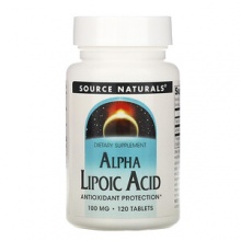 Антиоксидант Source Naturals Alpha-Lipoic Acid 100 mg 120 таблеток