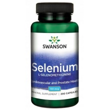 Витамины Swanson Selenium 100 мг 200 капсул