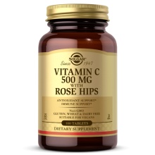  Solgar Vitamin C 500 mg with Rose Hips 100 