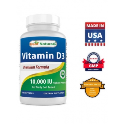  Best Naturals Vitamin D3 10000 240 