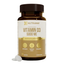  NUTRAWAY Vitamin D3 5000 ME 60 