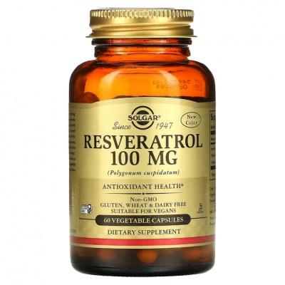  Solgar Resveratrol 100  60 